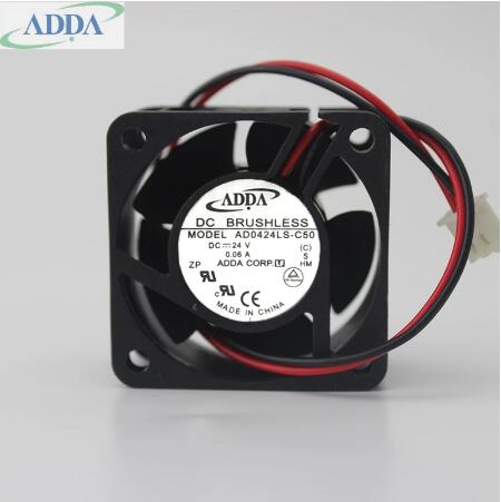 Original ADDA AD0424LS-C50 Cooling Fan 24V 0.06A 1.44W 2wires AD0424LS-C50 Fans